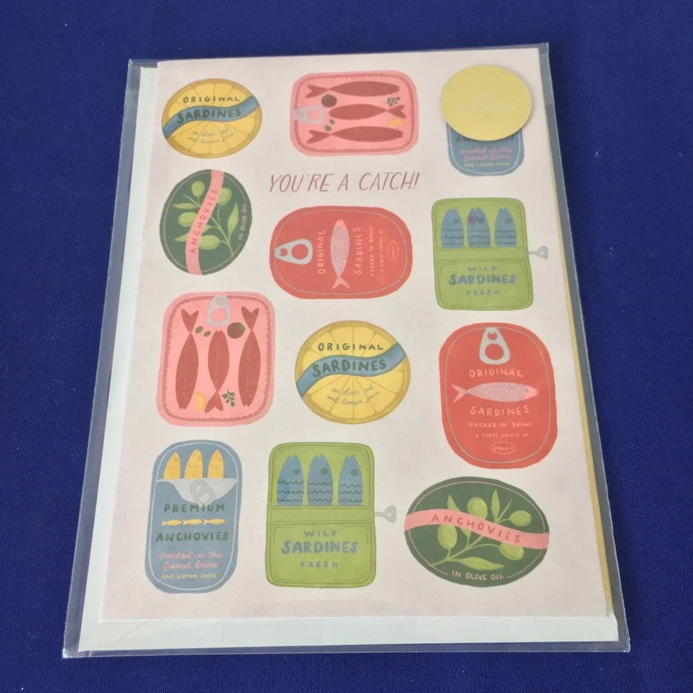 Sardine Notebook and Greeting Card Set